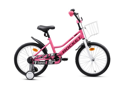 Велосипед 18" Rocket Basic, цвет розовый
