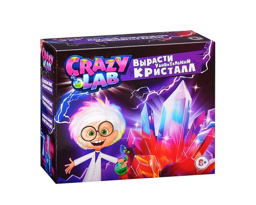 Игрушка для детей: Научно-познавательный набор, модели «Crazy Lab». Кристальная лаборатория