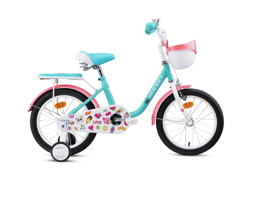 Велосипед 16" Rocket Bella, цвет бирюзовый