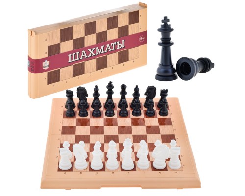Игра настольная "Шахматы" (бол, беж)