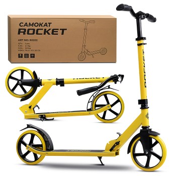 Самокат ROCKET, колеса PU 200 мм, ABEC 7, желтый