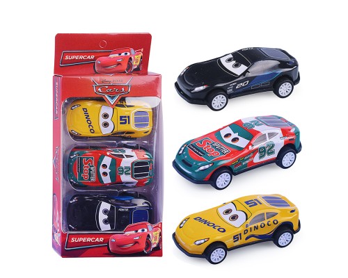 Набор машин Тачки металл Road Racing 7 см, 3 шт, в ассорт, инерц., в коробке