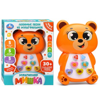 Мультиплеер Мишка (30 песен, фраз и звуков) в коробке