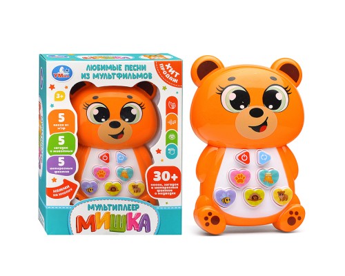 Мультиплеер Мишка (30 песен, фраз и звуков) в коробке