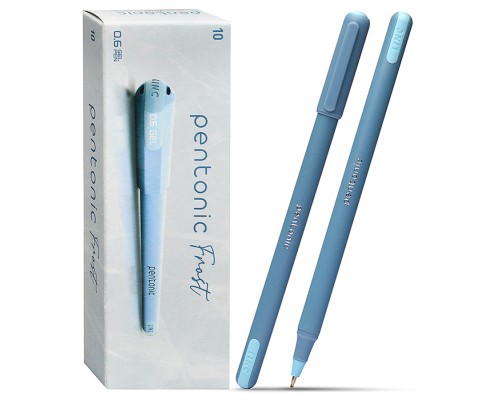 Ручка гелевая Pentonic frost 0,6 мм синий кругл. корп.