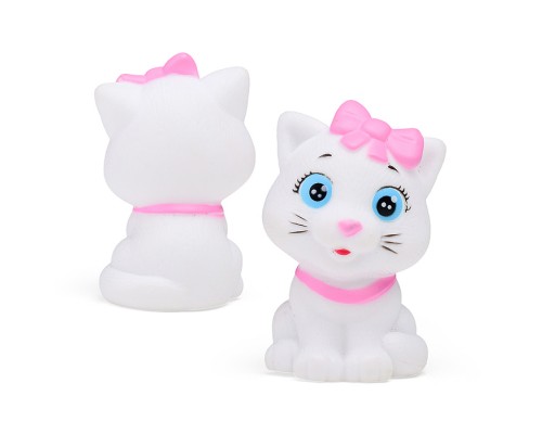 Игрушка пластизоль для ванны "Кошечка" в сетке