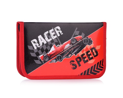 Пенал односекционный большой с откидной планкой "RACER" 2025