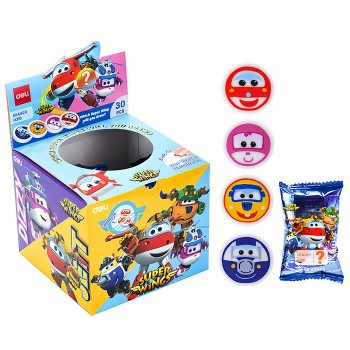 Ластик Super Wings 30х10мм ассорти