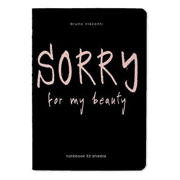 Блокнот-тетрадь 32 л. клетка "Sorry"