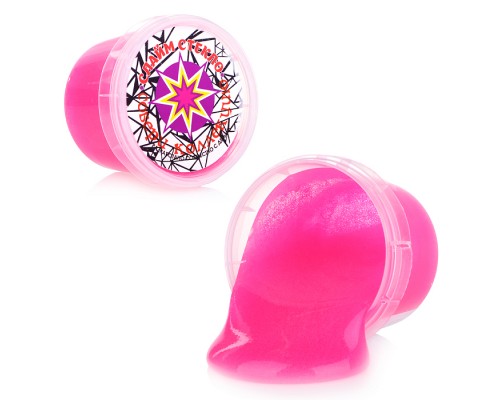 Стекло Party Slime, в банке 100 гр, розовый неон