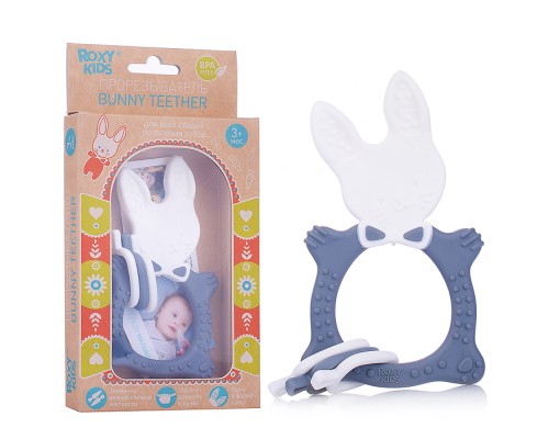 Прорезыватель BUNNY, серый