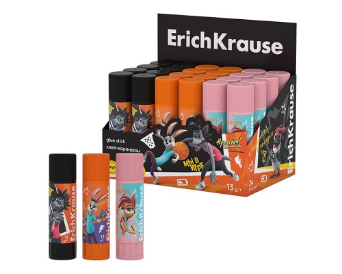 Клей-карандаш EasyStick "Ну, Погоди! Каникулы" 13г, ассорти