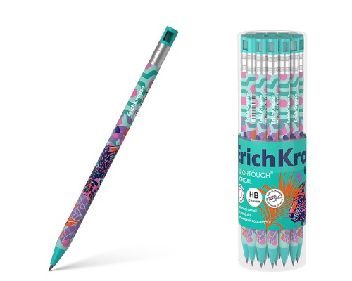 Карандаш механический ColorTouch Tropical 2.0 мм, с точилкой, НВ (в тубусе по 24 шт.)