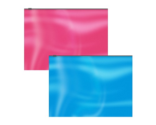 Набор из 4 zip-пакетов пластиковых Glossy Bubble Gum, арома, A4, непрозрачный, ассорти