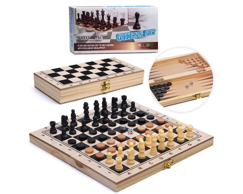 Игра 3 в 1 "Шахматы, шашки, нарды"