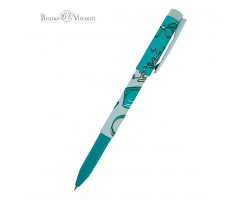 Ручка  шариковая 0.7 мм, синяя "FreshWrite. Life Style. Mint dream" корпус софт тач