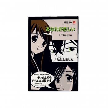 Блокнот А6 40 л. "Manga Anime" 4 вида