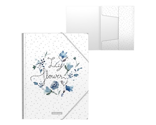 Папка на резинках пластиковая Frozen Beauty, A4 (в пакете по 4 шт.)