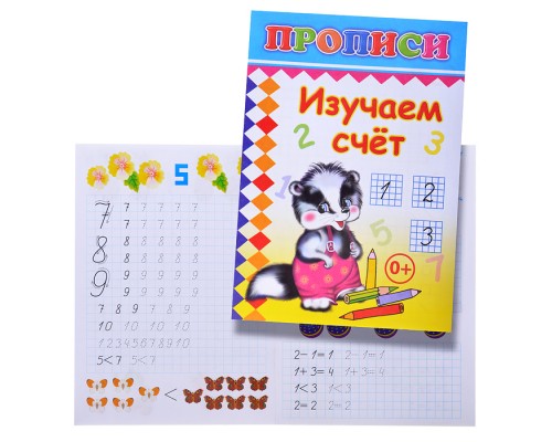 Книга прописи Изучаем счет