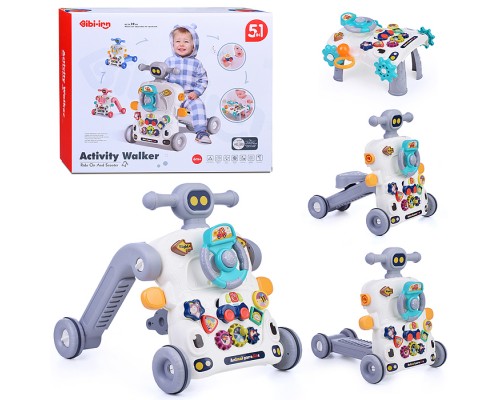 Игровой центр-Каталка "Учись играя" музыкальные, в коробке