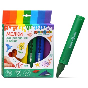 Мелки для рисования в ванной, в коробке