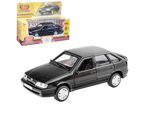 Машина металл LADA -2114 "Samara", 12 см, (откр. двери, багаж, черный) инерц., в коробке