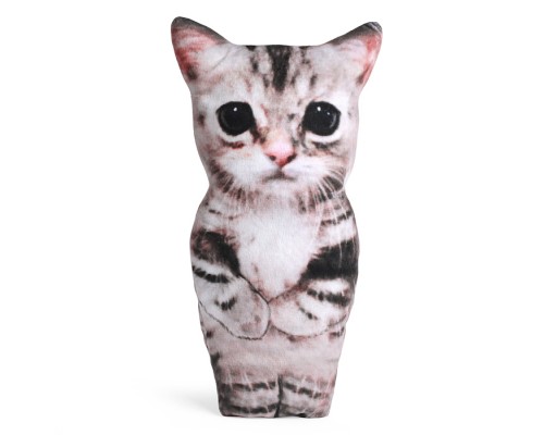 Мягкая игрушка. Кот Мем. 30 см., серый