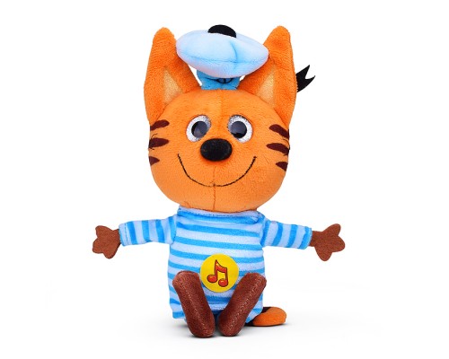 Игрушка мягкая "Три Кота" Коржик 14см, с ty глазами, озвуч.