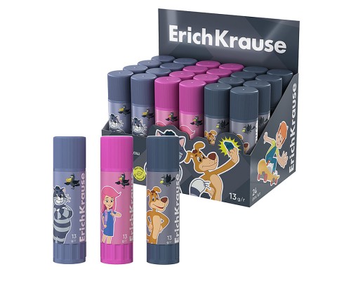 Клей-карандаш EasyStick Простоквашино, 13г, ассорти