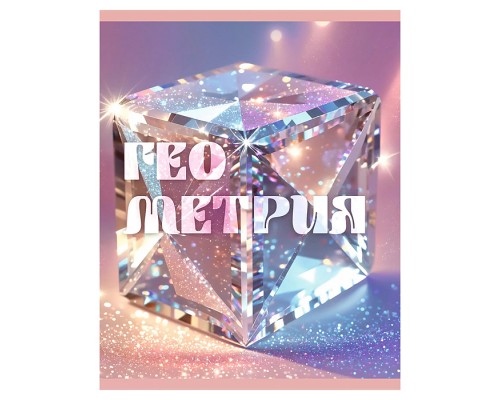 Тетрадь 48л. клетка "Сияние" Геометрия