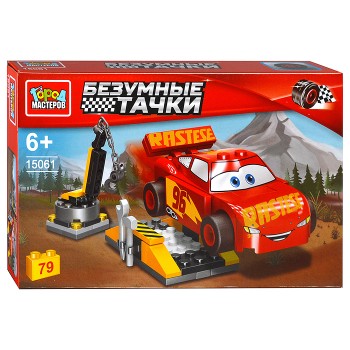Конструктор "Безумные тачки" 79 дет.