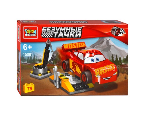 Конструктор "Безумные тачки" 79 дет.