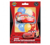 Шар фольгированная фигура "Тачки" 56*46 см.