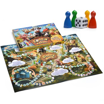 Гонки на ферме. Настольная игра-ходилка.