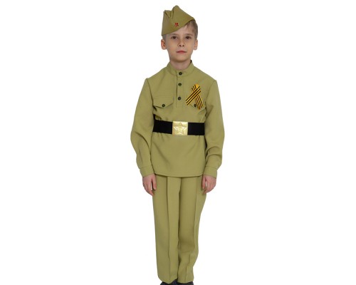 Костюм "Солдатик в брюках" текстиль дет. р-р S (рост 116-122)
