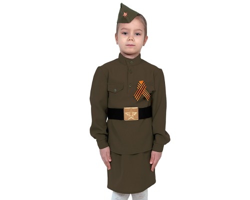 Костюм "Солдаточка" текстиль дет. р-р S (рост 110-116)