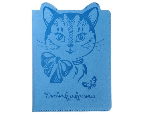 Дневник 1-11 кл. "Кошеска" (кожзам, твёрдый переплёт с поролоном, А5+, 48 л., )
