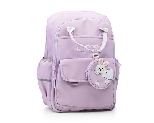 Рюкзак "Rabbit" подростковый 39x27x17 см (15 л) вес 500 г, высококачественный нейлон, двойные ручки, уплотненная спинка и уплотненные лямки, 2 отделения на молнии, 1 передний карман на молнии, 1 передний карман на липучке, кошелек на молнии, вну