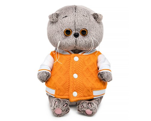 Кот Басик BABY в бомбере на кнопках