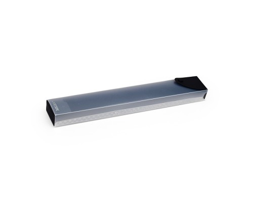 Пенал для кистей "Limited Edition. Uno Black" 35x5x3 см, прямоугольный для 25 предметов, выдвижной, на кнопке, пластик 550 мкм, фактура "песок" черный с дымчатым, в пластиковом пакете