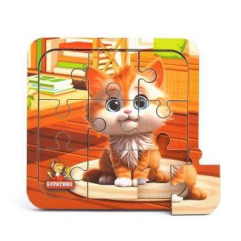Игрушка деревянная пазл 10*10 см. терм. пакет