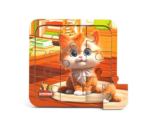 Игрушка деревянная пазл 10*10 см. терм. пакет