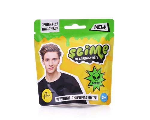 Игрушка для детей slime, зеленый, 80 г. Влад А4