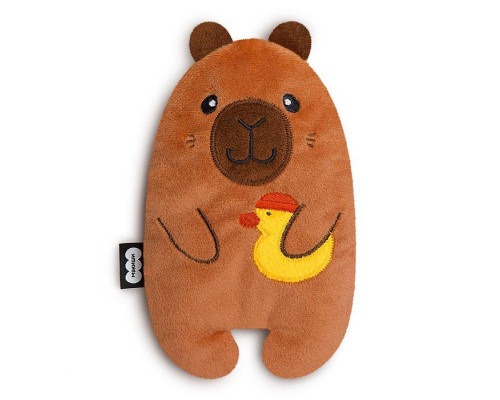 Игрушка с вишневыми косточками (Капибара с уточкой)