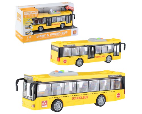 Автобус 1:16 (свет, звук) на батарейках, в коробке