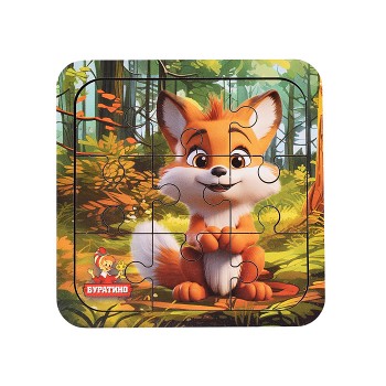 Игрушка деревянная пазл 10*10 см. терм. пакет