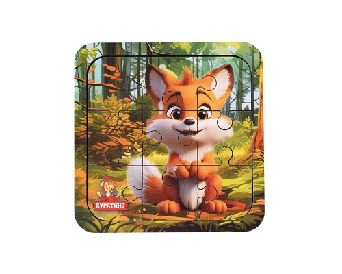 Игрушка деревянная пазл 10*10 см. терм. пакет