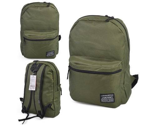 Рюкзак "Khaki" подростковый 40x29x17 см (14 л) 250 г, 1 отделение на молнии, 1 передний карман, темно-зеленый