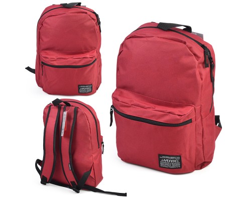 Рюкзак "Red" подростковый 40x29x17 см (14 л) 250 г, 1 отделение на молнии, 1 передний карман, бордовый