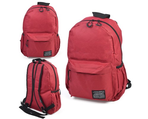 Рюкзак "Red" подростковый 40x29x17 см (14 л) 250 г, 1 отделение на молнии, 1 передний карман, 2 боковых кармана, красный